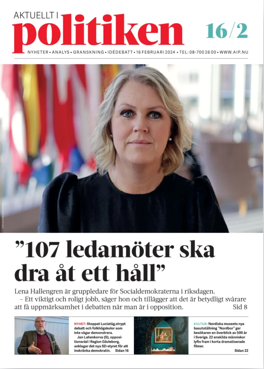 Aktuellt i Politiken - pappersutgåva + digitalts produktbild