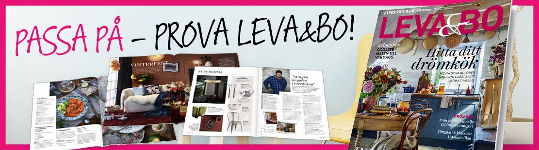 Leva&Bos produktbanner