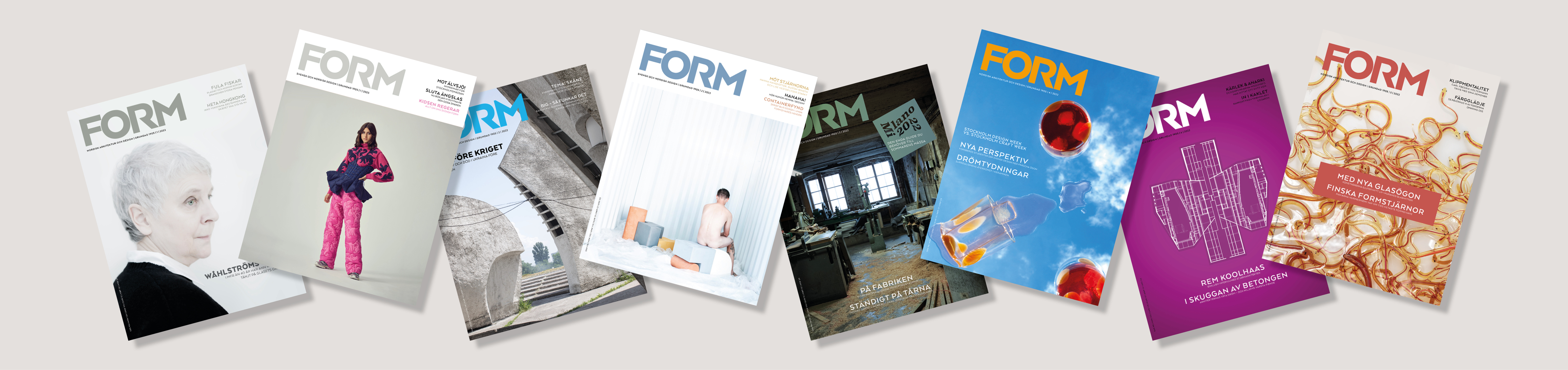 Form Magazine's product banner