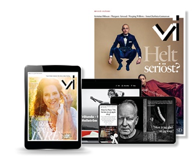 Vi digitalt + printad tidnings produktbild
